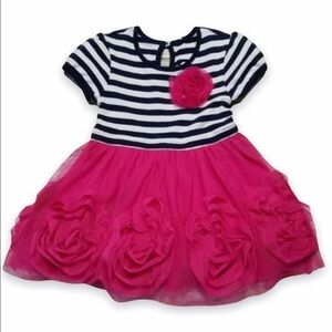 𝅺THE Children's Place 12-18 mo Striped Tulle Dress‎
